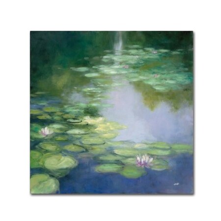 Trademark Fine Art Julia Purinton 'Blue Lily I' Canvas Art, 35x35 WAP01129-C3535GG
